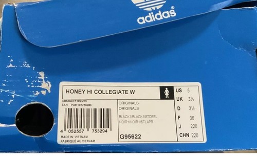 Adidas Originals Honey Hi Collegiate Suede Fur Lined High Tops - UK Size 3.5 - Picture 6 of 6