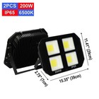 AC85-277V 600W 400W 200W LED Flood Light Outdoor Waterprood IP65 Lamp Fixtures