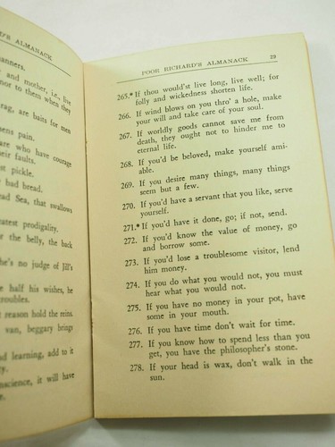 Poor Richards Almanac Benjamin Franklin 1934 LA Times Reprint - Picture 8 of 12
