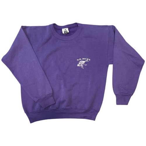 Lee M.R DUCKS Vintage Purple Sweatshirt Size Large