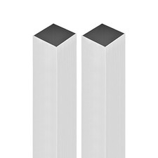 2Pcs 38mmx38mmx1mmx300mm(Width x Wall Thickness x Length) Square Tube Aluminum