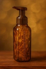 ALL NEW Tortoise Glass Foaming Soap Dispenser Bath & Body Works