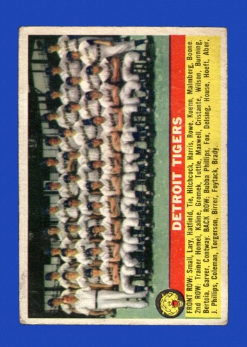 1956 Topps Set-Break #213 Tigers Team LOW GRADE *GMCARDS*