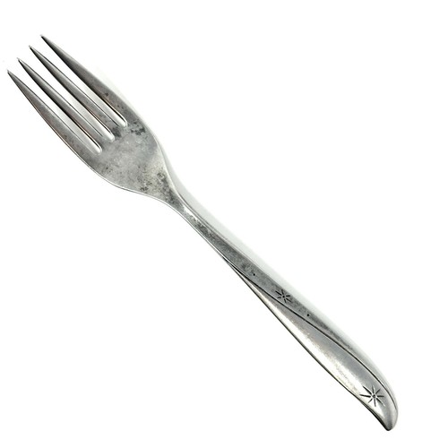 Oneida Twin Star Flatware Jelly Server Spoon Fork Knives Stainless Starburst - Picture 7 of 7
