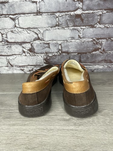 Cabela's Brown Suede Leather Slippers Moccasins Slip On Mens Size 10M US/43EU - Picture 6 of 16
