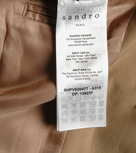 Sandro Men's Blazer Jacket Size 44 100% Wool SHPVE00477 - Picture 9 of 12