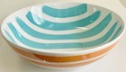 New! Set of 4 Harvest Green Studio Cereal Bowls White & Multicolor Porcelain 7”