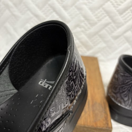 Zuecos profesionales Dansko gris charol zapatos sin cordones enfermería para mujer 41 - Imagen 12 de 14