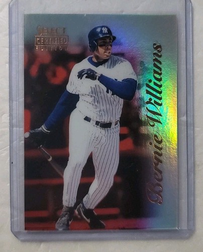 1996 Select Certified Bernie Williams Mirror Red Parallel /90 (Rare)