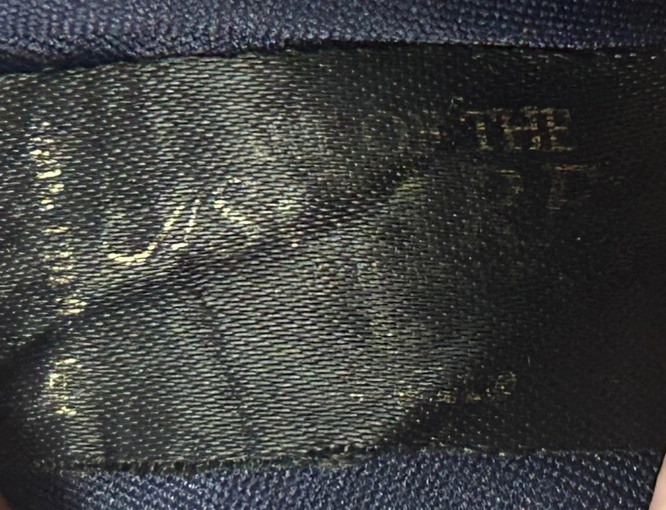 Arte de la Bufanda De Colección Bufanda de Seda Azul Marino Real Dorado Faisán Pájaro Estampado 30" Foto 4 de 4