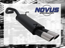 NOVUS Sportauspuff Gruppe N ESD 2x 76 mm SR-Design für SEAT IBIZA Typ 6L