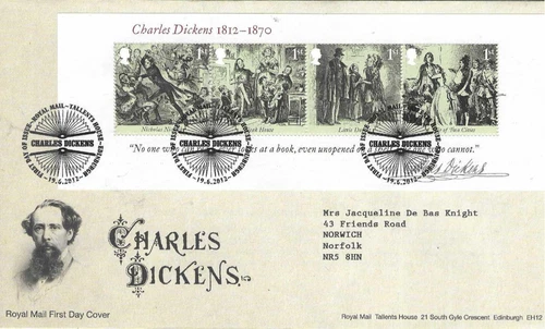 GB Comm/FDC - Charles Dickens - Edinburgh -  2012 (RM926)