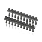 Deck Railing Adapters 3/4 in Square Baluster Mounts 20 Pack Black Surface Mount