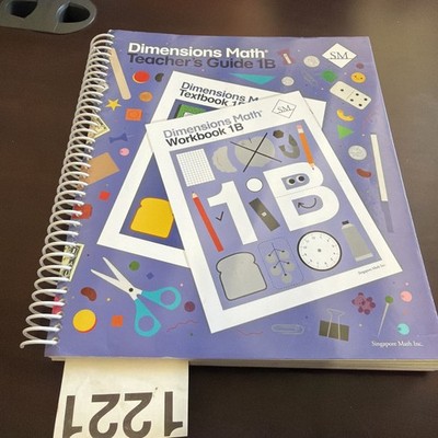 Singapore Dimensions Math Teachers Guide 1B Spiral Bound Edition A2