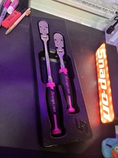 Snap-on RAT2FHFEP ELECTRIC PINK 3/8" Cynergy Flex Head Ratchet 2pc 100tooth Used