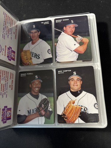 1993 Mothers Cookies - Seattle Mariners 28 Karten Team Set mit Mappe - GRIFFEY - Bild 7 von 10