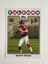 2008 Topps #331 Matt Ryan Rookie Card. rookie card picture