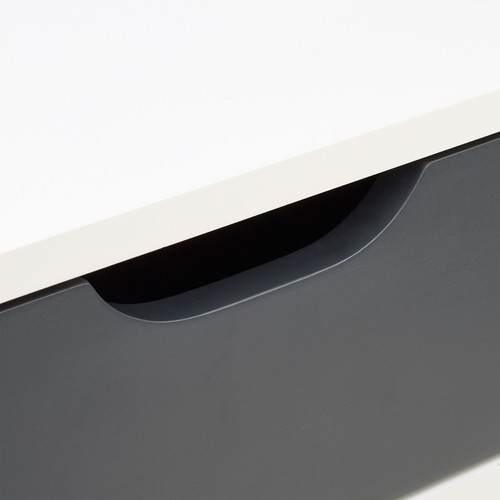 Mesita noche mesa de dormitorio mueble moderno 4 patas compacta mesita auxiliar - Imagen 7 de 8