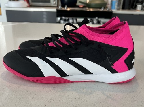 Adidas Predator Accuracy .3 Indoor Soccer Shoes Black Pink White GW7069 Sz 11.5 - Bild 6 von 13
