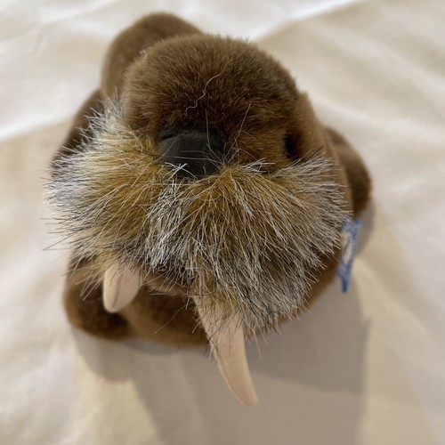 Seaworld vintage brown walrus stuffed animal plush With Tag - Picture 3 of 9