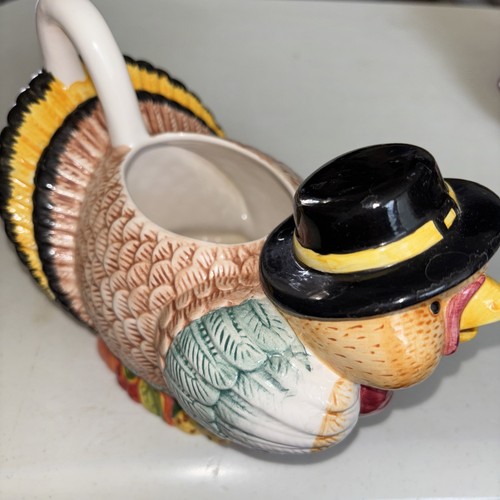Türkei Sauciere - WCL Sauciere mit Griff Thanksgiving Truthahnform mit Hut