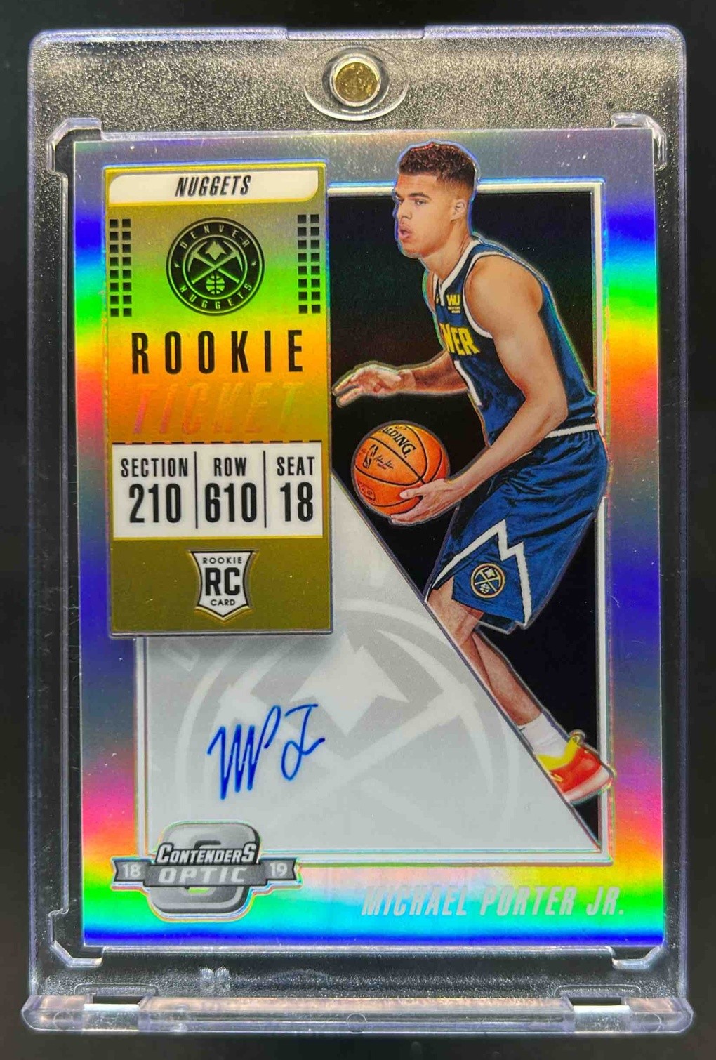 2018-19 Contenders Optic Michael Porter Jr. RC Rookie Ticket Auto #120