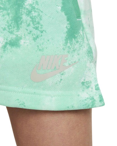 Nike Sportswear Girls' Club Fleece Print Shorts (Large, Barely Green) - Picture 7 of 8