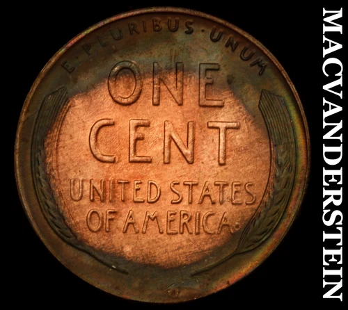 1950-D Lincoln Wheat Cent- Color- Choice Gem Brilliant Unc Luster #J3633