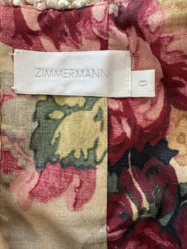 ZIMMERMANN Cropped Top Melody Size 0 / 8 AU / 4 US Floral Off Shoulder Crochet - Picture 11 of 14