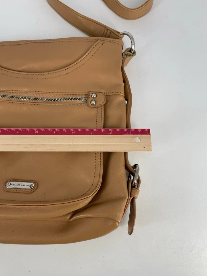 Franco Sarto натуральной кожи коричневый желтовато-коричневый через плечо/наплечная сумка - Изображение 2 из 4