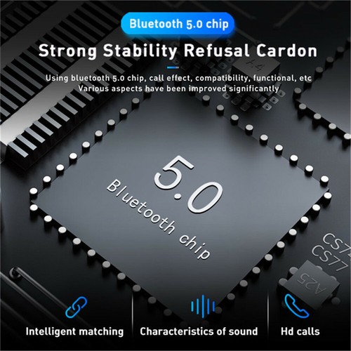 Słuchawki douszne Bluetooth Bezprzewodowe słuchawki douszne Etui ładujące Bass Sound Słuchawki - Zdjęcie 5 z 17