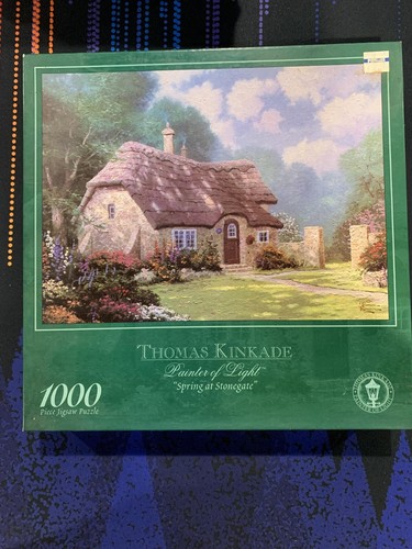 Lot Of 5 Thomas Kinkade Puzzles One Sealed 1000+ Pieces Stonegate Outing Lane - Picture 2 of 11