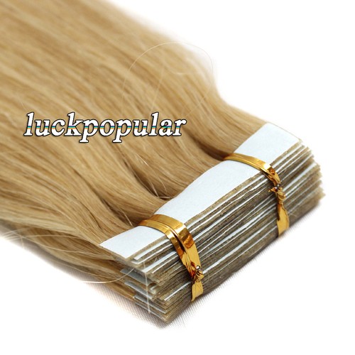 Seamless Tape in Hair Extensions Skin Wefts Remy Brazilian Hair Full Head 60Pcs - Bild 42 von 119