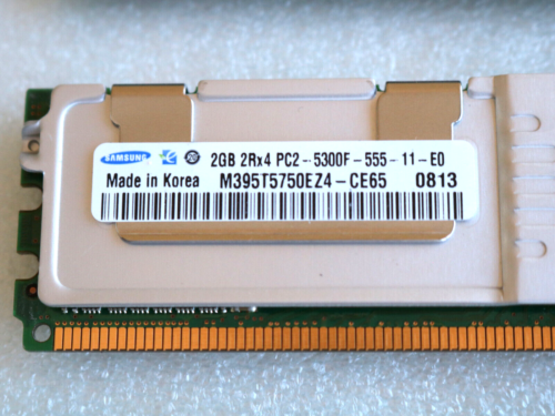 8x2GB Samsung 16GB M395T5750EZ4 2Rx4 PC2-5300F 555MHz Server Memory RAM Lot - Picture 4 of 5