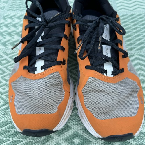 Size 9.5 - ON Running Cloudrunner Frost/Turmeric Men's Running Shoes 46.98644 - Picture 9 of 10