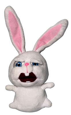 Secret Life of Pets Snowball Angry Bunny Rabbit Plush Zipper