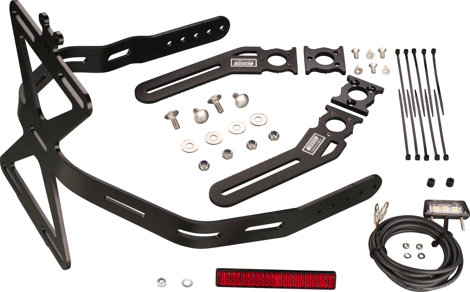Kennzeichenhalter Schwingenbefestigung für HONDA CB650R EdelstahlAluminium