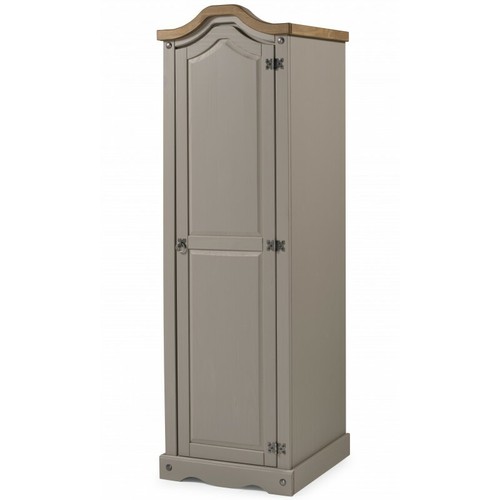 Corona Bedroom Furniture Grey Wax Bedside Chest Drawers Wardrobe Dressing Table - Picture 3 of 80