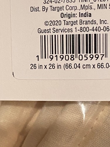 Hearth & Hand Broken Stripe Pillow Sham (Golden Copper) 26" X 26" *NEW* lll1 - Picture 5 of 5