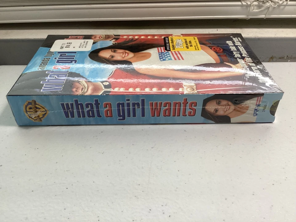 What a Girl Wants VHS 2003 Sealed Watermarked Hype Sticker PG Amanda Bynes - Image 4 of 4