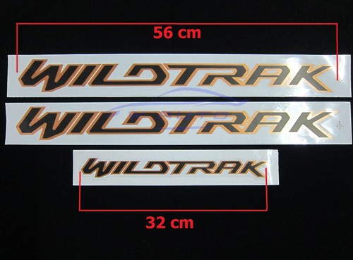 Set Orange Side Rear Sticker Decal For Ford Ranger Wildtrak 4x2 4x4 2021 2022 23 - Bild 3 von 6