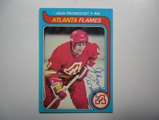 1979/80 O-PEE-CHEE NHL HOCKEY CARD #77 JEAN PRONOVOST AUTO AUTOGRAPH OPC