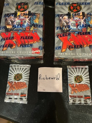 (2X) Werkseitig versiegelte Packungen - 1994 FLEER ULTRA X-MEN - Premier Edition - 2 (ZWEI) Packungen - Bild 2 von 3