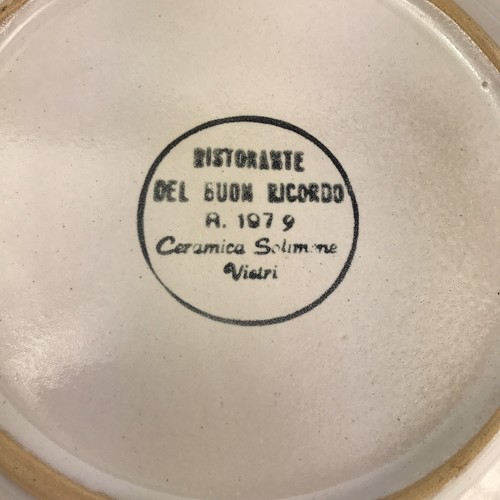Vietri Ristorante Tre Pini Milano Italy 1979 Rostisciana Pork Plate * Pig - Picture 5 of 5