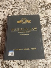 Mindtap Course List Ser.: Business Law : Text and Cases by Kenneth W. Clarkson