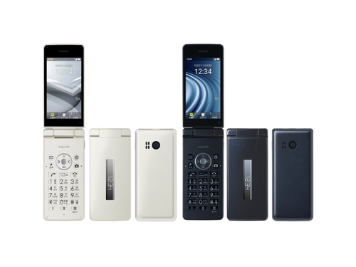 SHARP AQUOS KEITAI 4 WHITE 8GB Factory Unlocked Flip Phone 3.4 FROM JAPAN NEW - Picture 4 of 5