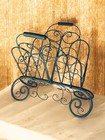 Vintage Metal Wire Magazine Rack