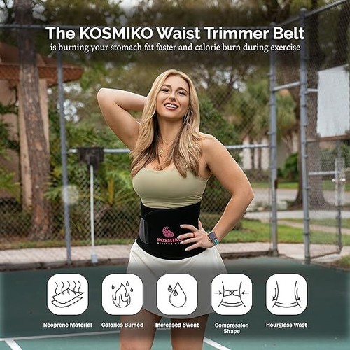 KOSMIKO Taillentrimmer - Schweißformer für Damen und Herren mit Workout Enhancer Gel - Bild 10 von 12