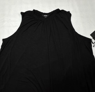 Camiseta sin mangas para mujer talla grande Simply Vera Wang cuello fruncido: 1X-2X-3X-4X - Imagen 5 de 16