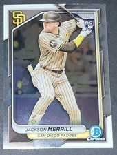 JACKSON MERRILL RC 2024 Bowman Chrome #27 PADRES